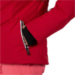 Rossignol Women's Blackside Puffy Jacket - A black puffy jacket with a zippered chest pocket and two zippered side pockets.
