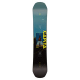 CAPiTA - Defenders of Awesome Snowboard 2025 with a blue background and yellow lettering.