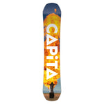 CAPiTA - Defenders of Awesome Snowboard 2025 with a blue background and white lettering.