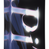CAPiTA Women's Birds of a Feather Snowboard 2026 - A snowboard with a black background and a large, stylized bird design in shades of blue and purple.
