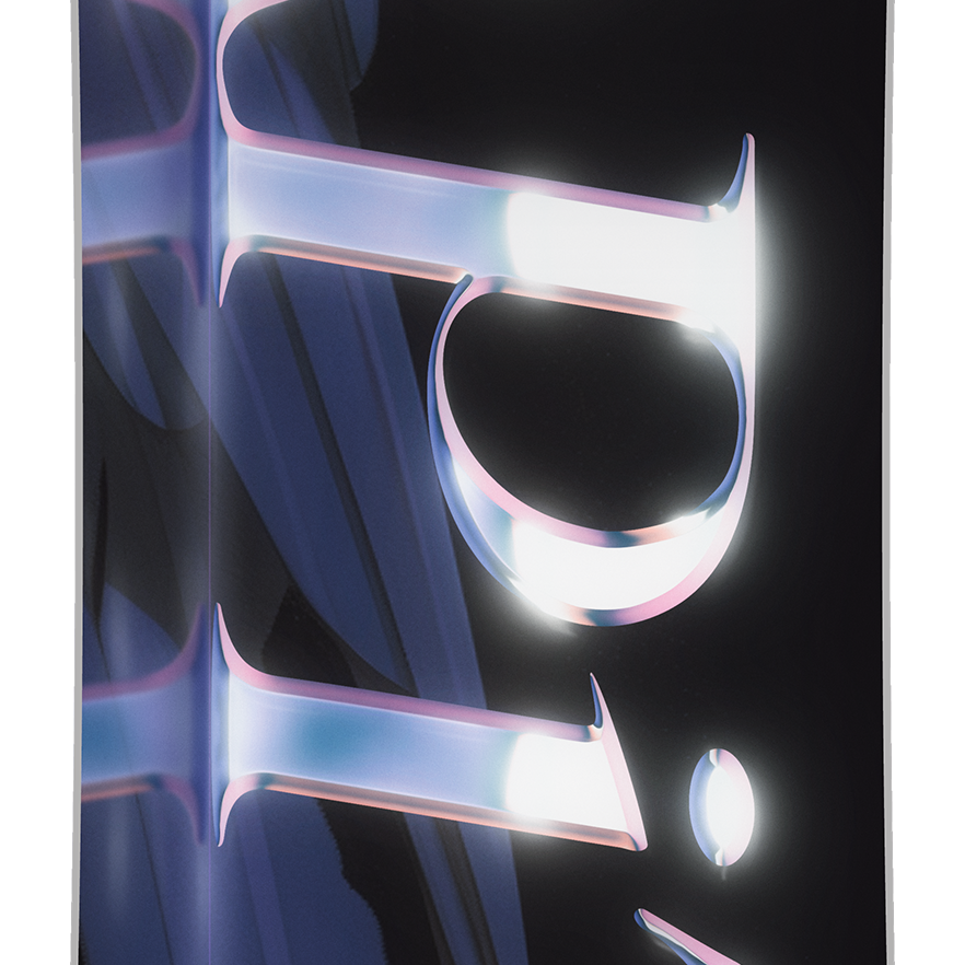 CAPiTA Women's Birds of a Feather Snowboard 2026 - A snowboard with a black background and a large, stylized bird design in shades of blue and purple.