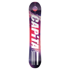 CAPiTA Outerspace Living Snowboard 2025- black/red/purple angle 2
