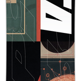 CAPiTA Outerspace Living Snowboard 2026 - A black snowboard with a white and red design, featuring a large "OUTERSPACE" logo on top.