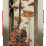 CAPiTA Women's Paradise Snowboard 2026 - A snowboard with a white base and red accents, featuring a forest scene on its top side.