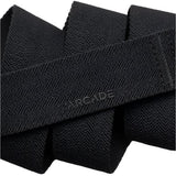 Arcade Junior's Ranger Belt 2025 - Black belt with silver-tone metal buckle and loop on front.