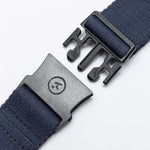 Arcade Ranger Youth Belt 2024 - A dark gray belt with a metal buckle featuring an "A" logo in the center.