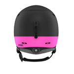 Anon Rodan Helmet 2025 - Black helmet with a pink stripe across the front and back, featuring a black strap at the base.