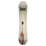 CAPiTA Spring Break Powder Twin Snowboard 2025- white/red angle 2