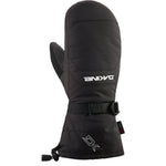 Dakine Scout Mitt 2025 - A black mitt with a white logo on the back of the hand and a strap closure at the wrist.