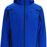 Spyder Guardian Insulated Jacket 2025 - A royal blue jacket with a black zipper and logo on the left chest.