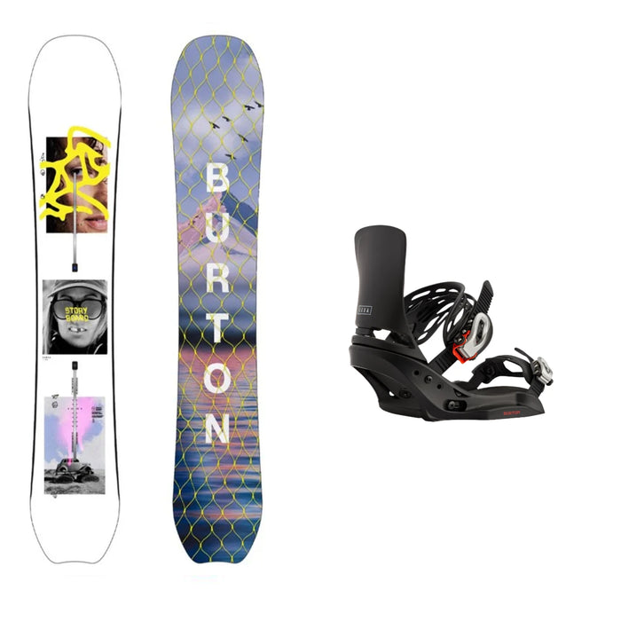 Burton Story Board with Burton Lexa EST Snowboard Bindings 2025