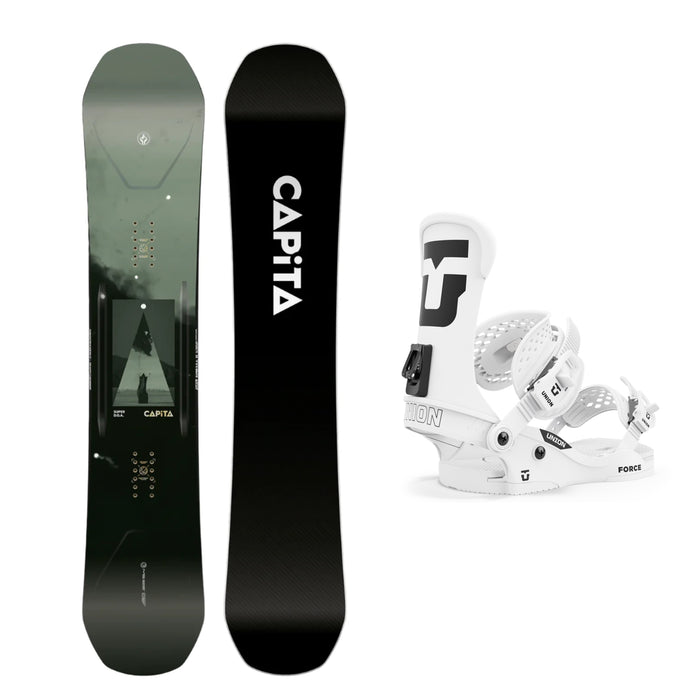 CAPiTA Super D.O.A Snowboard with Union Force Classic - Team High Back - Snowboard Binding 2025