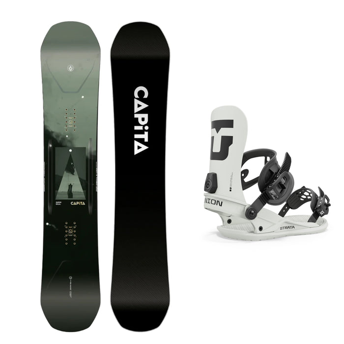 CAPiTA Super D.O.A Snowboard with Union Strata Snowboard Bindings 2025