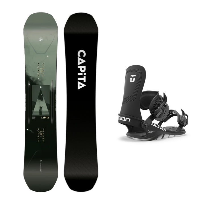 CAPiTA Super D.O.A Snowboard with Union Ultra Snowboard Bindings 2025