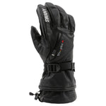 Swany Women's X-Calibur Glove 2025 - A black glove with a zippered pocket on the wrist and a strap closure.