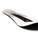 Salomon Sight Snowboard 2026 - A white snowboard with a black graphic featuring green and gray shapes, set against a light gray background.