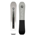Salomon Sight Snowboard 2026 - A white snowboard with a black stripe down the middle and green abstract design on top.