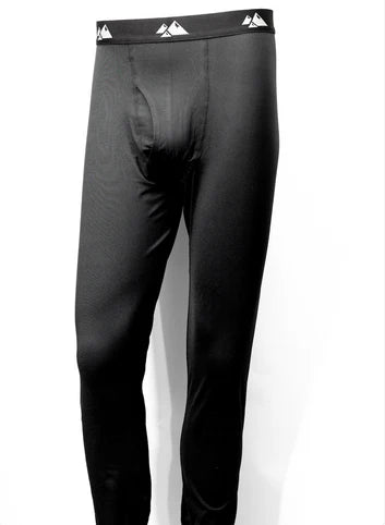 Treviso Tek Poly Base Layer 2022 - Bottom - A pair of black base layer bottoms with a white logo on the waistband.