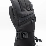 Treviso Blaze Gloves 2020 - A pair of black gloves with a white logo on the wrist and a zippered pocket on the back.