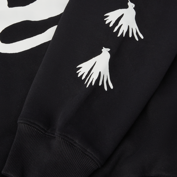 CAPiTA Longo Hoodie 2026 - Black hoodie with white logo on chest and sleeve.