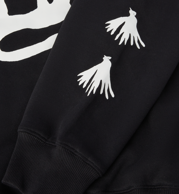 CAPiTA Longo Hoodie 2026 - Black hoodie with white logo on chest and sleeve.