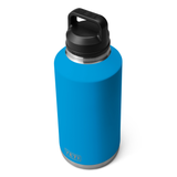 Yeti Rambler 64 oz. Bottle Chug - A large, insulated water bottle with a black lid and handle on top.