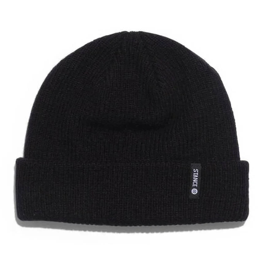 Stance Icon 2 Beanie 2024 - A black beanie with a white logo on the front.