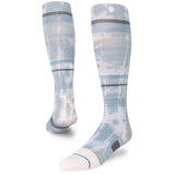 Stance Brong Snowboard Sock 2023 - A pair of snowboard socks in a light blue color with white accents and a subtle pattern.