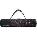 Dakine Tour Snowboard Bag - A black snowboard bag with a floral pattern and white lettering, featuring a handle on top.