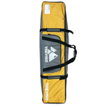 Treviso Trident Snowboard Bag 2023 - Yellow snowboard bag with black trim and straps, featuring a white logo on the front.