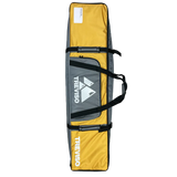 Treviso Trident Snowboard Bag 2023 - Yellow snowboard bag with black trim and straps, featuring a white logo on the front.