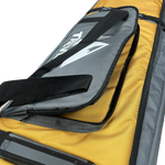 Treviso Trident Snowboard Bag 2023 - Yellow snowboard bag with black trim and white logo on front.