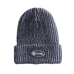 Coal Benny Ultra Tall Beanie 2024 - A black beanie with a white logo on the front.
