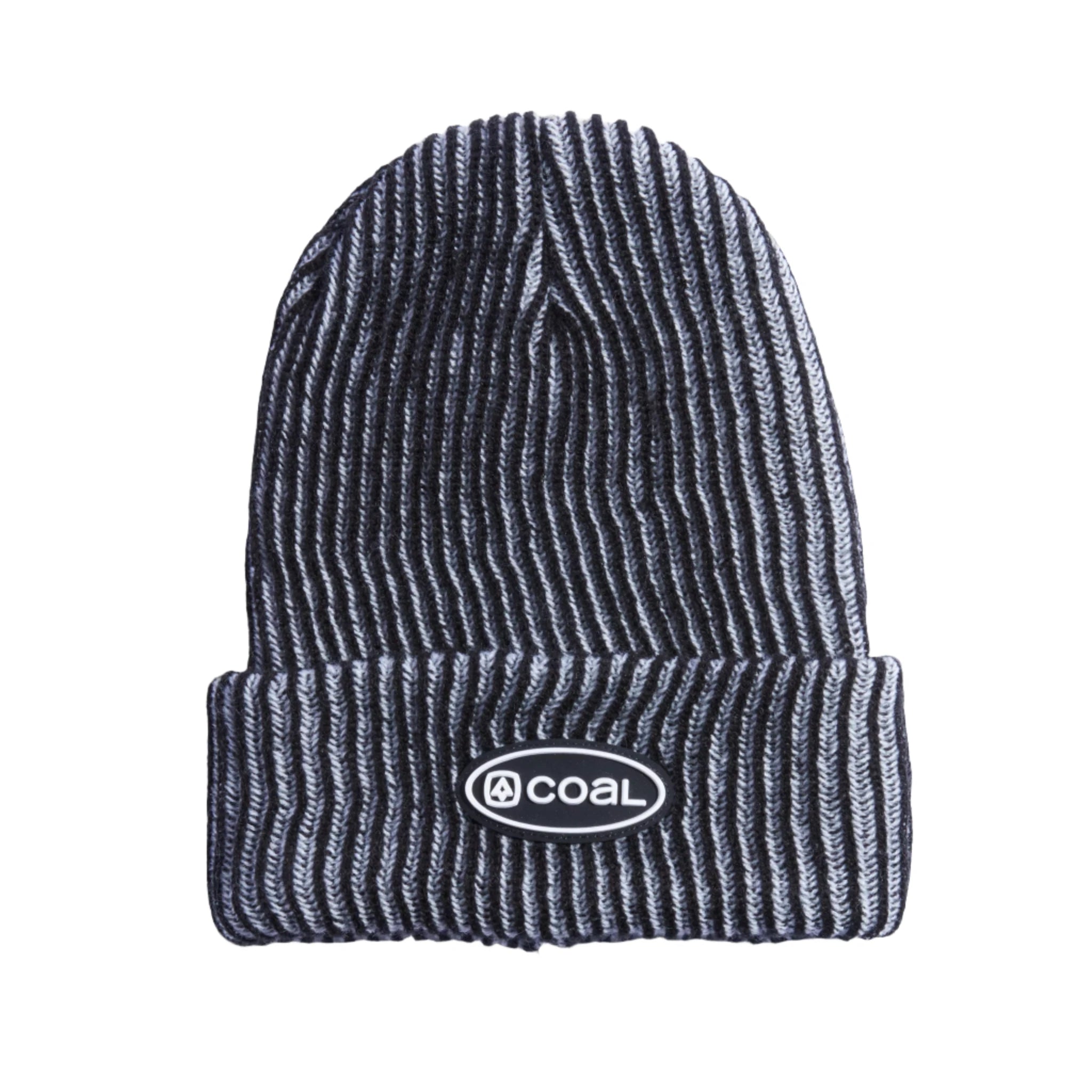 Coal Benny Ultra Tall Beanie 2024 - A black beanie with a white logo on the front.