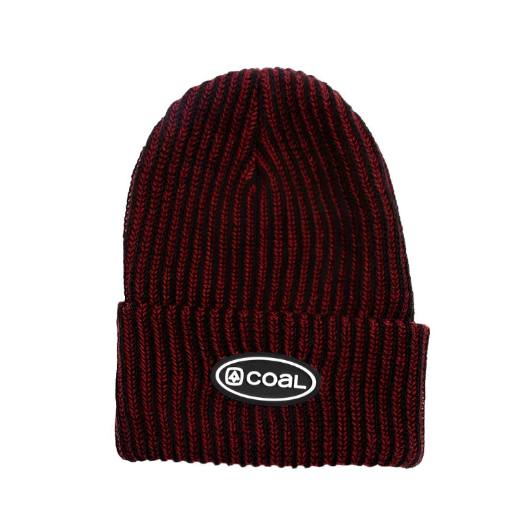 Coal Benny Ultra Tall Beanie 2024 - A black beanie with a white logo on the front.