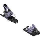 Salomon Strive 12 Grip Walk Ski Bindings - A pair of black ski bindings with silver hardware and a gray logo on the top plate.