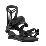Union Flite Snowboard Binding - Black snowboard binding with a black strap and buckle.