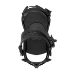 Union Flite Snowboard Binding - Black snowboard binding with a circular baseplate and two straps on either side.
