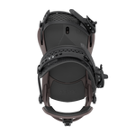 Union Force Snowboard Binding - A black snowboard binding with a textured strap and silver screws.