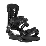 Union Force Classic Snowboard Bindings - Black snowboard bindings with a textured plastic base and black buckles.