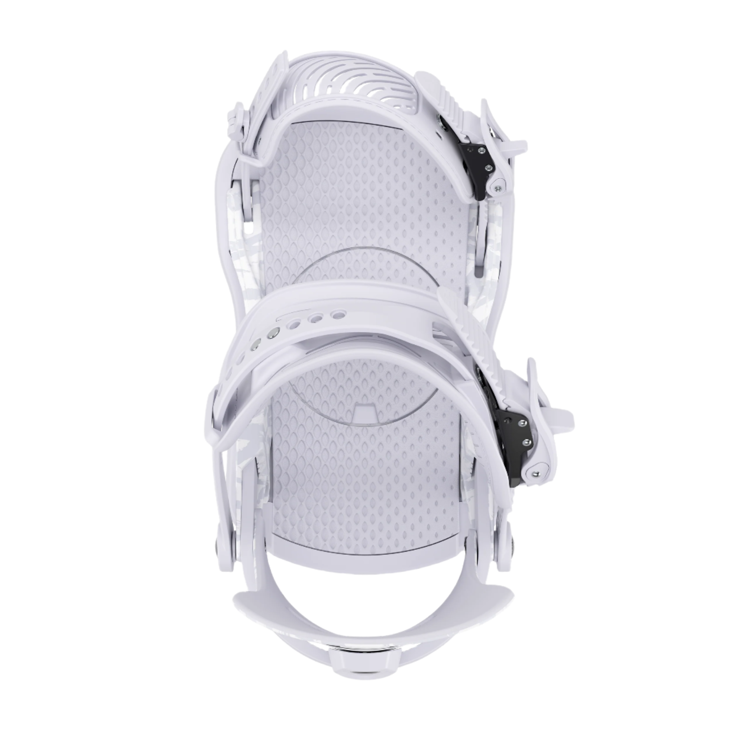 Union Women's Legacy Snowboard Binding - White snowboard bindings with a textured pattern on the straps and buckles.
