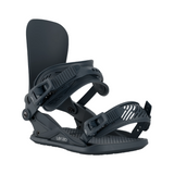 Union Women's Legacy Snowboard Binding - A black snowboard binding with a textured surface and white lettering that reads "Legacy" on the bottom of the footbed.
