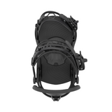 Union Women's Rosa Snowboard Binding - A black snowboard binding with a textured pattern on the straps and buckles, set against a white background.