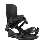 Union Strata Snowboard Bindings 2026 - Black bindings with a sleek, modern design and silver buckles.