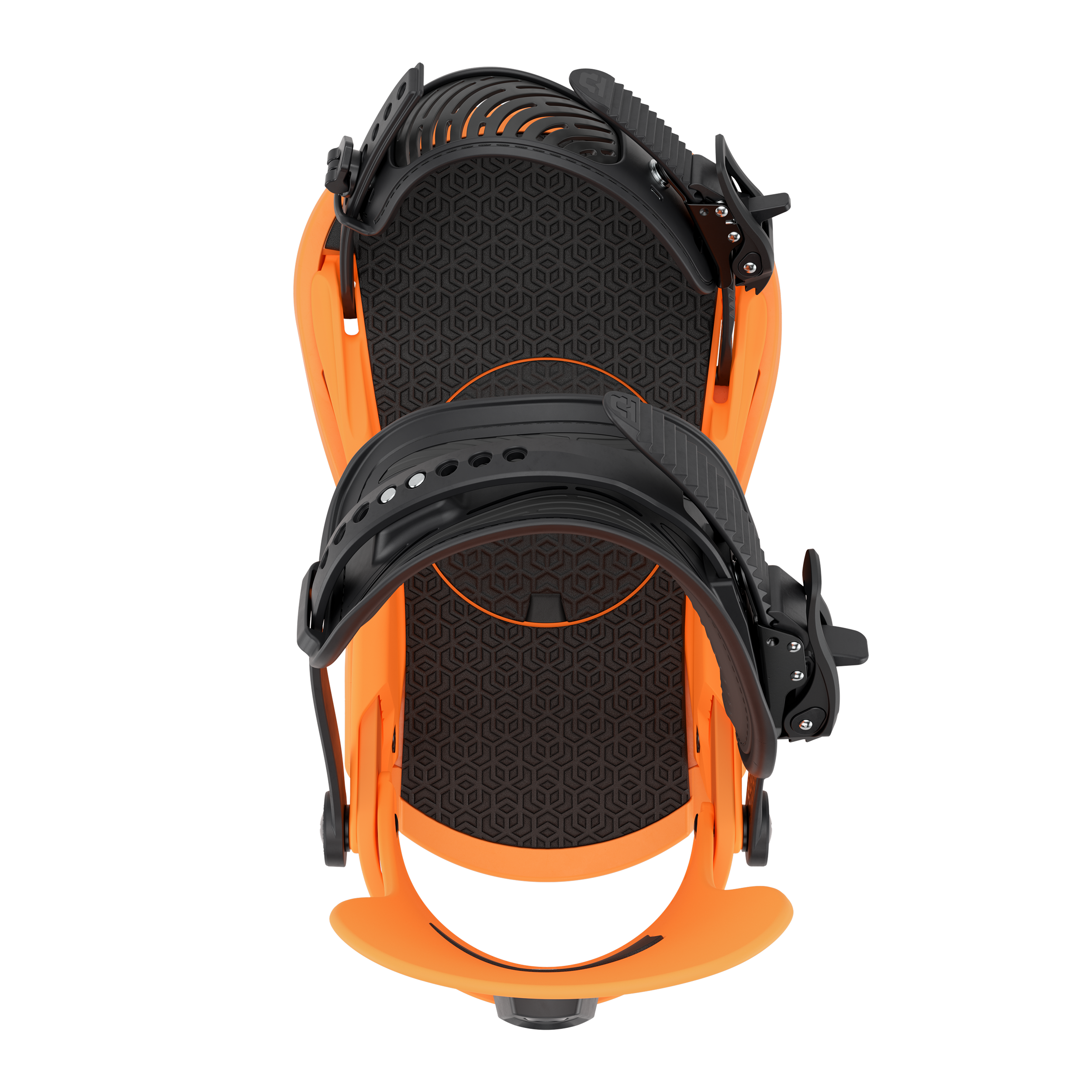 Union Strata Snowboard Bindings 2026 - A black snowboard binding with a circular logo on the top strap and silver screws.