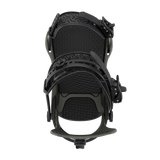 Union STR Snowboard Bindings 2026 - A pair of black snowboard bindings with a textured pattern on the straps and buckles.