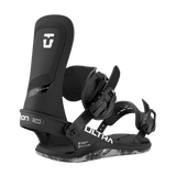 Union Ultra Snowboard Bindings 2026 - Black bindings with white lettering and logos on a light gray background.