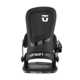 Union Ultra Snowboard Bindings 2026 - Black bindings with white logo on top plate and silver screws.