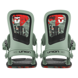 Union Ultra Snowboard Bindings 2026 - A pair of snowboard bindings with a sleek, modern design and silver buckles.