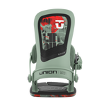 Union Ultra Snowboard Bindings 2026 - A pair of snowboard bindings with a sleek, modern design and silver buckles.